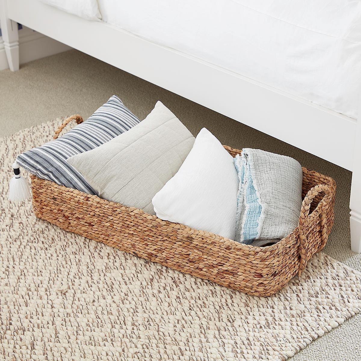 Water Hyacinth Natural Weave Coffee Table/Under Bed Bin | The Container Store
