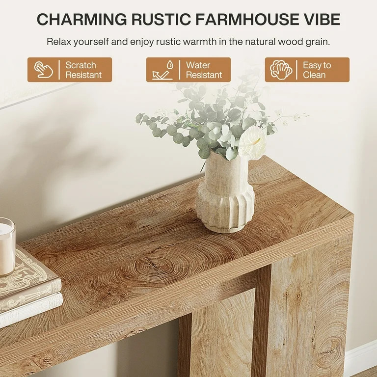 Tribesigns 70.9-Inch Console Table, Wood Sofa Table Behind Couch, Farmhouse Narrow Entrance Table... | Walmart (US)