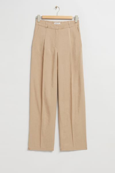 Straight-Leg Pleated Trousers | H&M (UK, MY, IN, SG, PH, TW, HK)