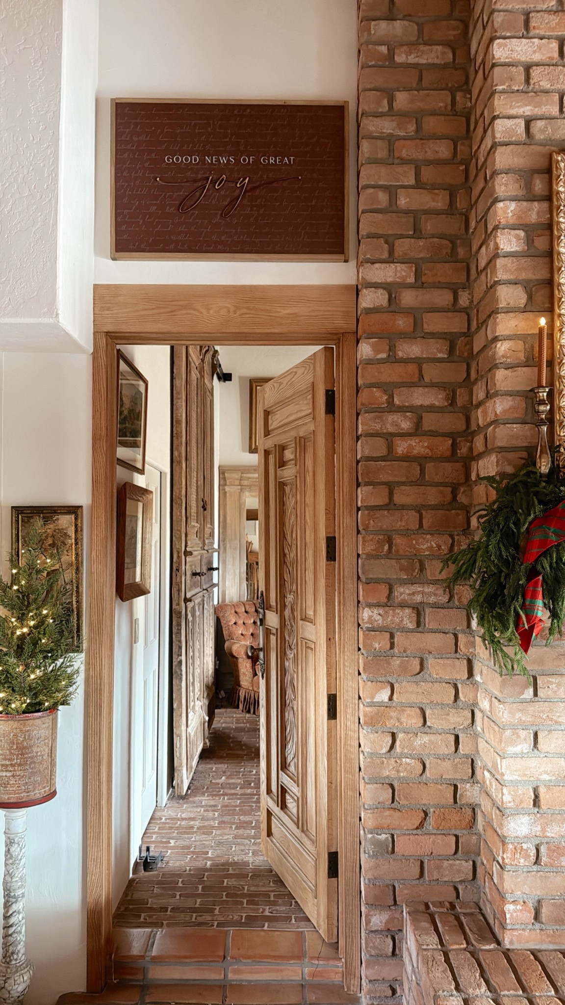 @joyfullysaid has amazing creations and I love this sign of theirs bc…Jesus is our joy…who Christmas is all about…”And the angel said to them, “Fear not, for behold, I bring you good news of great joy that will be for all the people.” 
‭‭Luke‬ ‭2‬:‭10‬ ‭#JesusisKing #Jesusisalive Christmas #Christmas2025 #Christmasday #Christmasdecor #home #homedecor #decorating #decor #homestyle 

#LTKHoliday #LTKHome