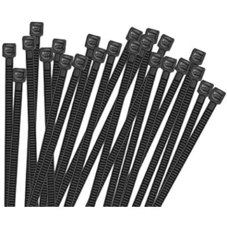 Zip Ties 8 inch Black Zip Ties with 40 Pounds Tensile Strength,Cable Ties,100 Pieces,by Tantti Suppl | Amazon (US)