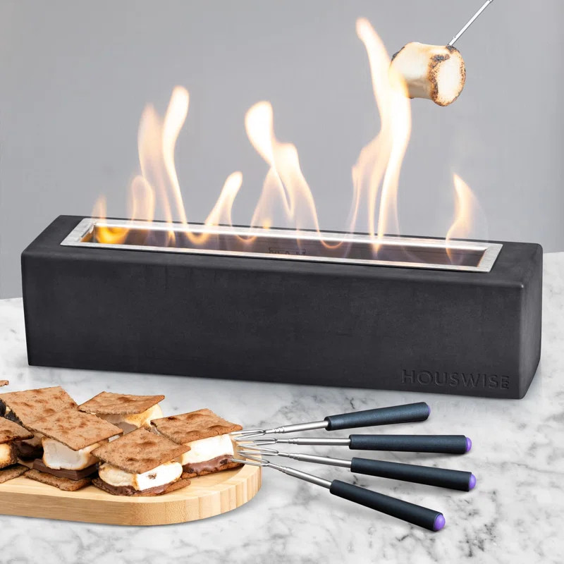Tabletop Fire Pit, Portable Fire Pit Bowl, Indoor Smores Maker | Wayfair North America