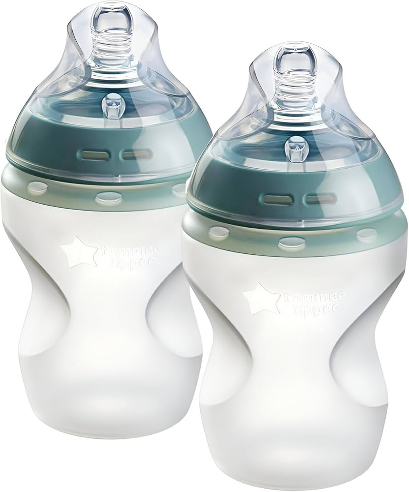 Tommee Tippee Natural Start Anti Colic BPA Free Silicone Baby Bottles, 9oz, Newborn 0+ Months, Si... | Amazon (US)