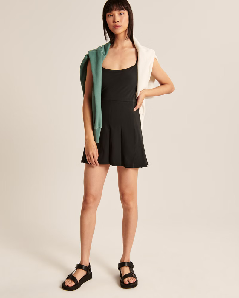 Women's Pleated Traveler Mini Dress | Women's Dresses & Jumpsuits | Abercrombie.com | Abercrombie & Fitch (US)