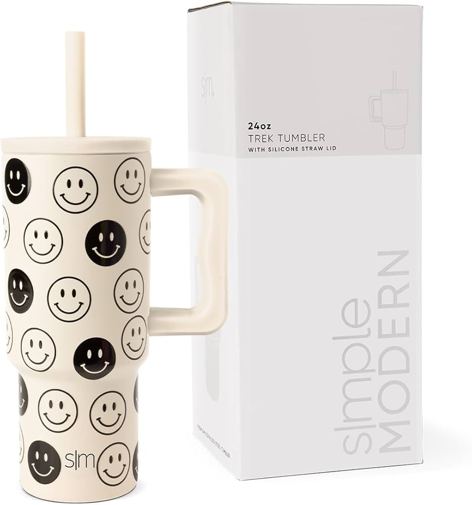 Simple Modern Kids 24 oz Tumbler with Handle and Silicone Straw Lid | Spill Proof and Leak Resist... | Amazon (US)