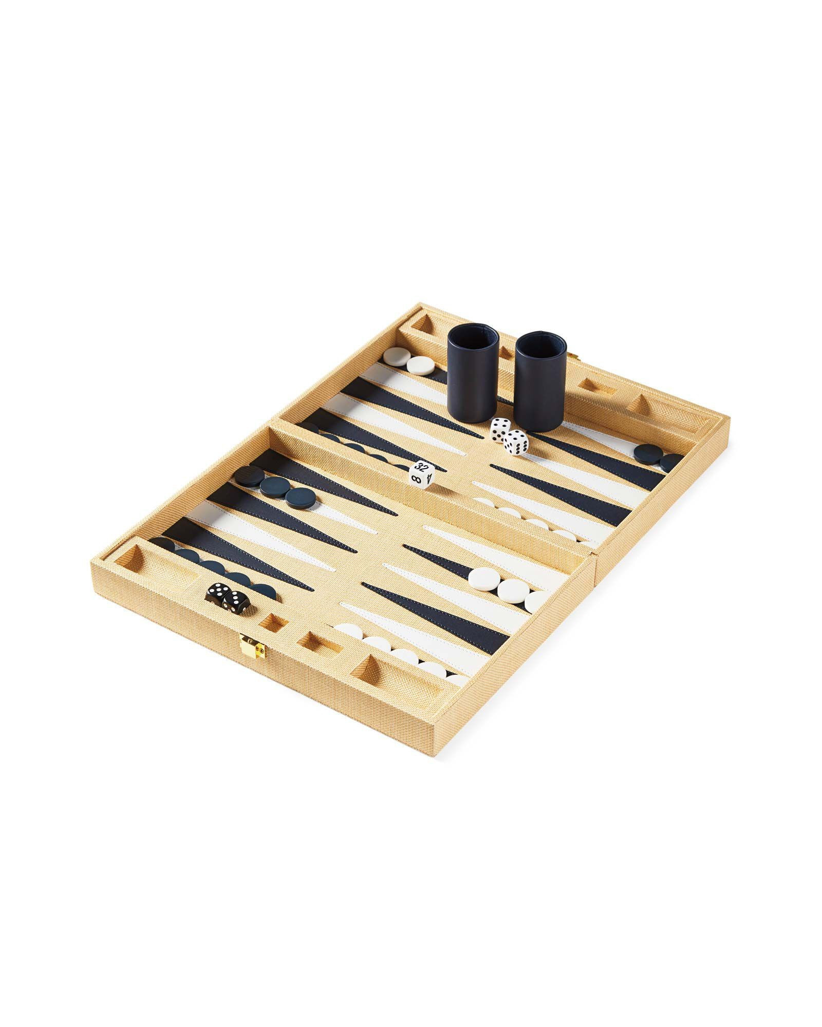 Raffia Backgammon | Serena and Lily