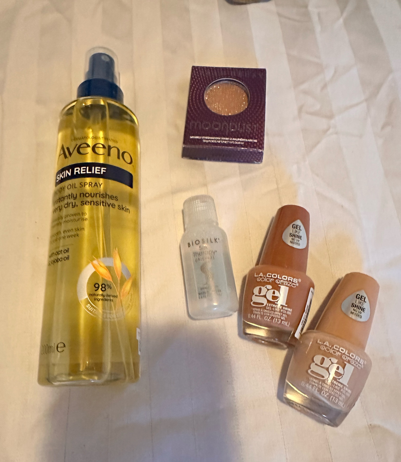 New beauty products , body oil, gel polish, sparkle eyeshadow, 

#LTKover40 #LTKfindsunder50 #LTKbeauty