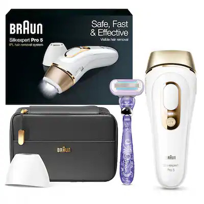 Braun - Pro5 PL5147 IPL Hair Removal Kit for Men & Women - White-Gold | Best Buy U.S.