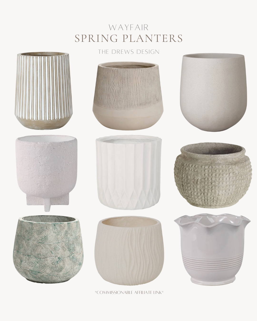 Neutral spring planters to refresh your indoor or outdoor space.

Spring, home refresh, looks for less, home decor, outdoor decor

#LTKSeasonal #LTKHome #LTKSaleAlert