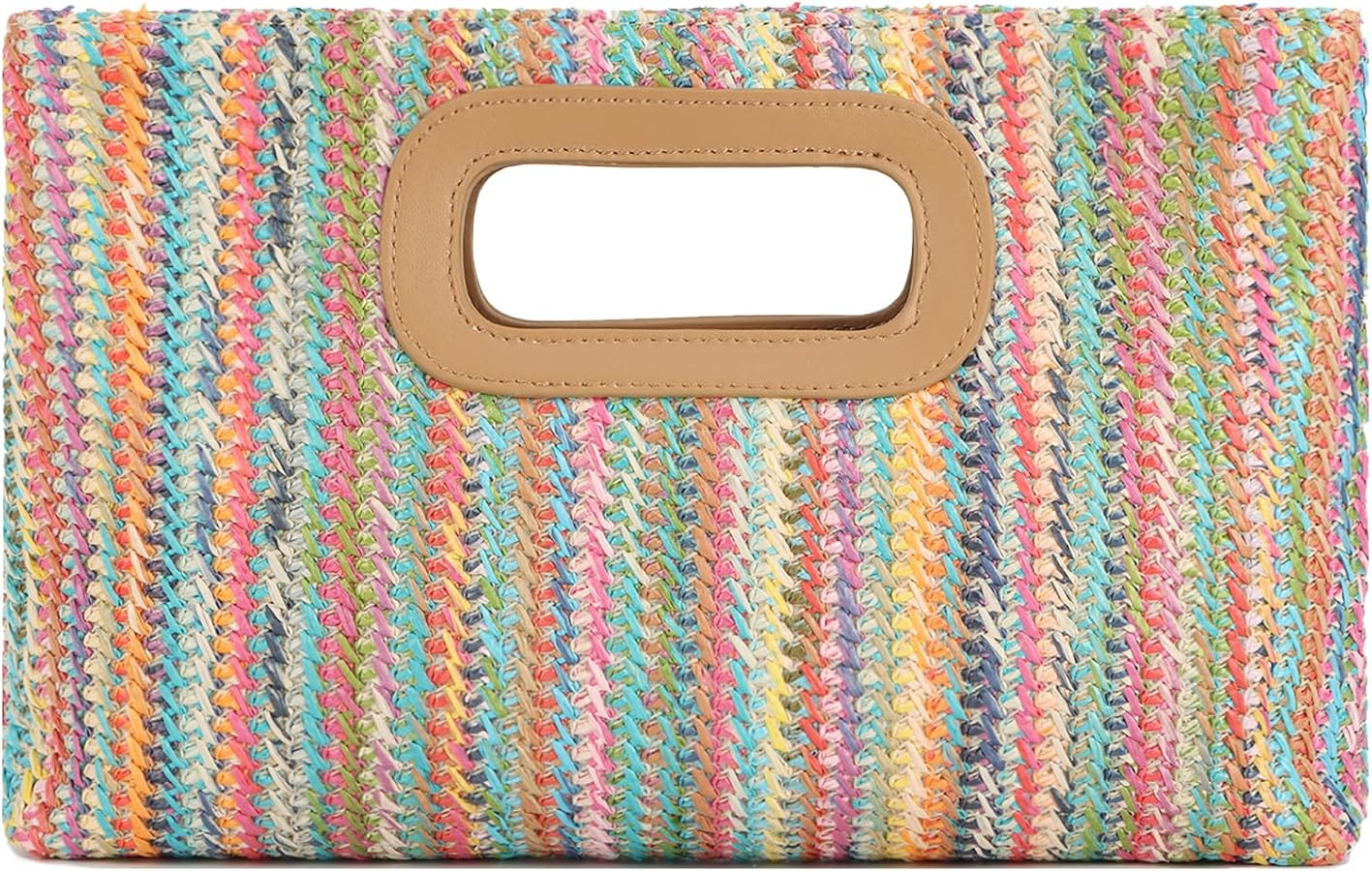 Fecialy Straw Clutch Top Handle Clutch Handbags for Women Raffia Evening Bag Woven Beach Summer B... | Amazon (US)