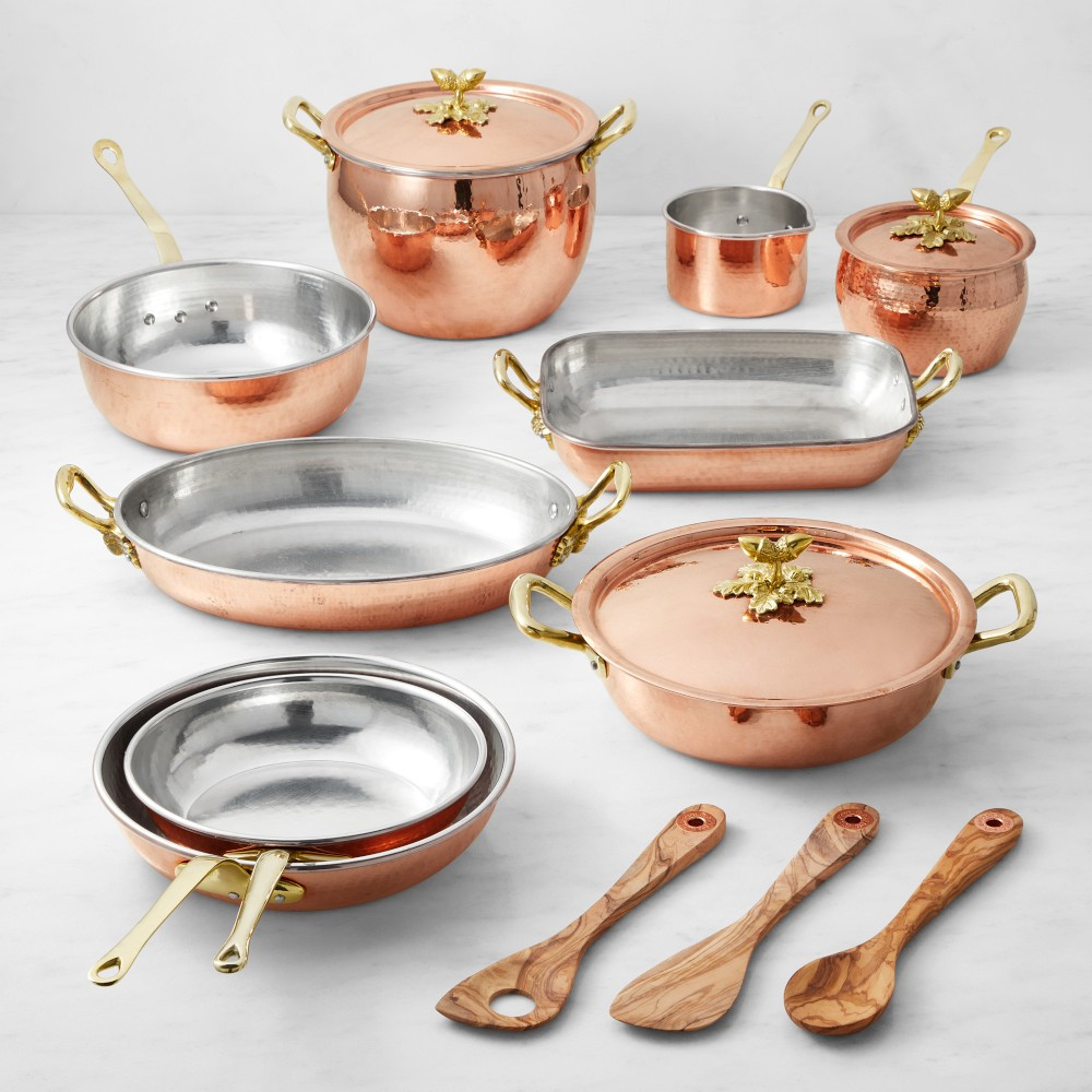 Ruffoni Historia Hammered Copper 15-Piece Cookware Set | Williams-Sonoma
