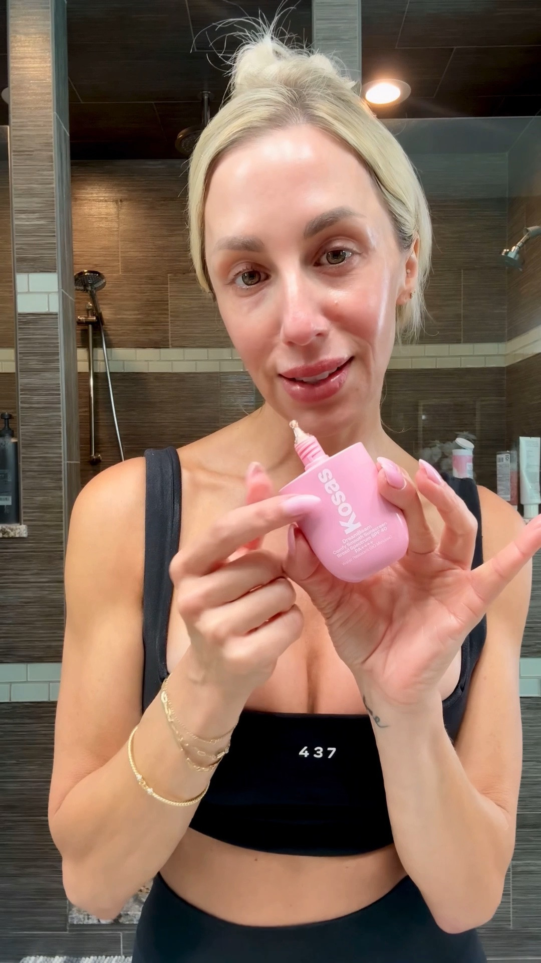 A beautiful sheer mineral sunscreen I’m loving for workouts 🤍 paired with my favorite @Shop 437 square bra 🖤

#LTKOver40 #LTKActive #LTKmorningroutine