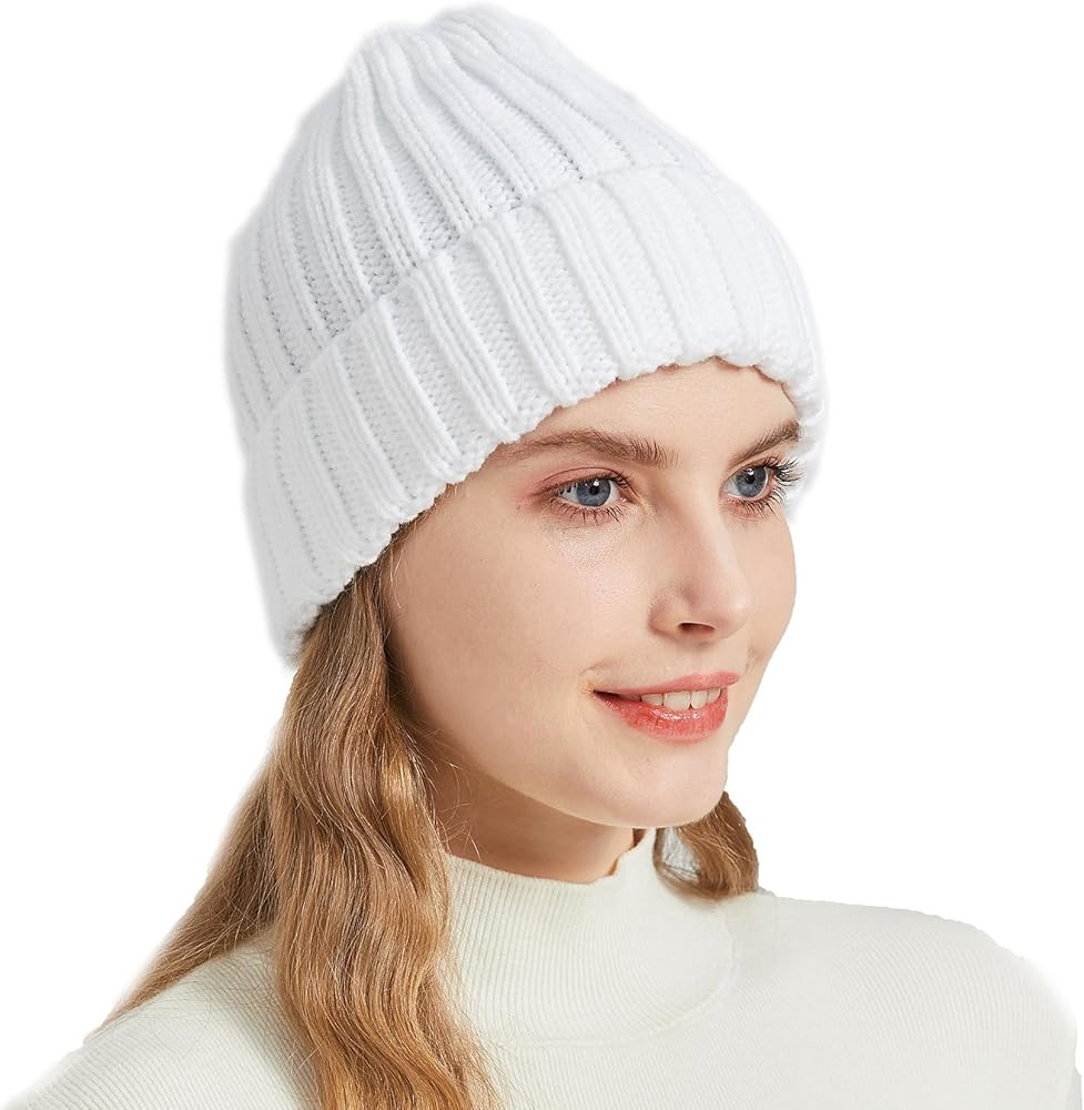 NPQQUAN Thick Warm Winter Hats for Women Knit Beanie Hat Skull Cap Beanies for Men Women | Amazon (US)