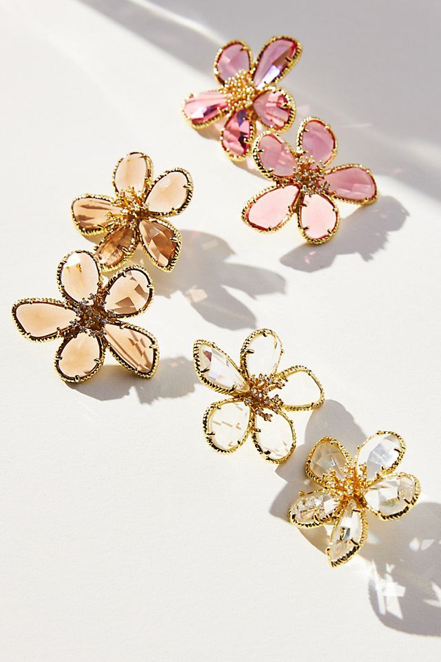 Floral Tapestry Post Earrings | Anthropologie (US)