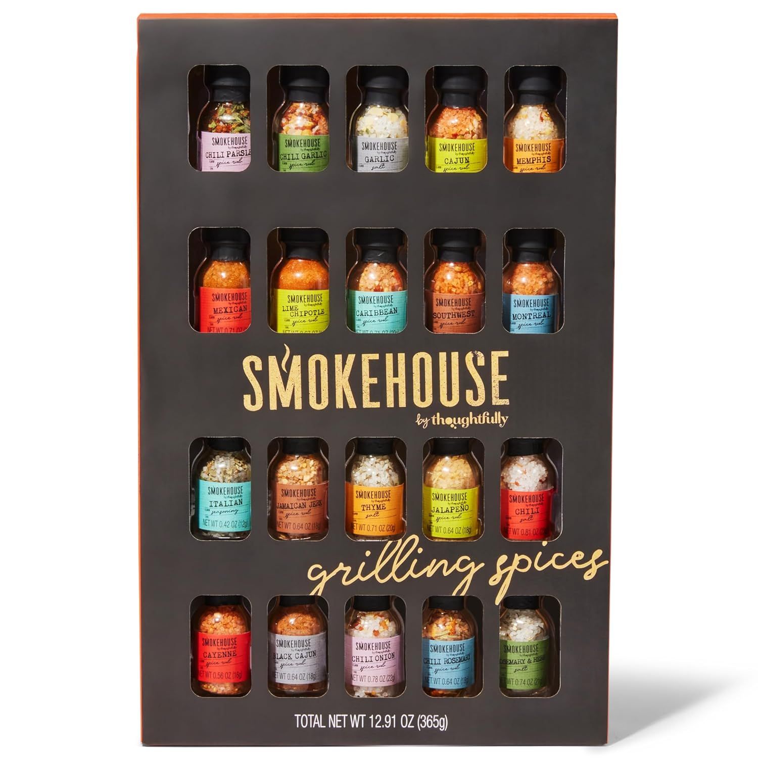 Smokehouse by Thoughtfully, Gourmet Ultimate Grilling Spice Set, Grill Seasonings and Rubs Gift S... | Amazon (US)