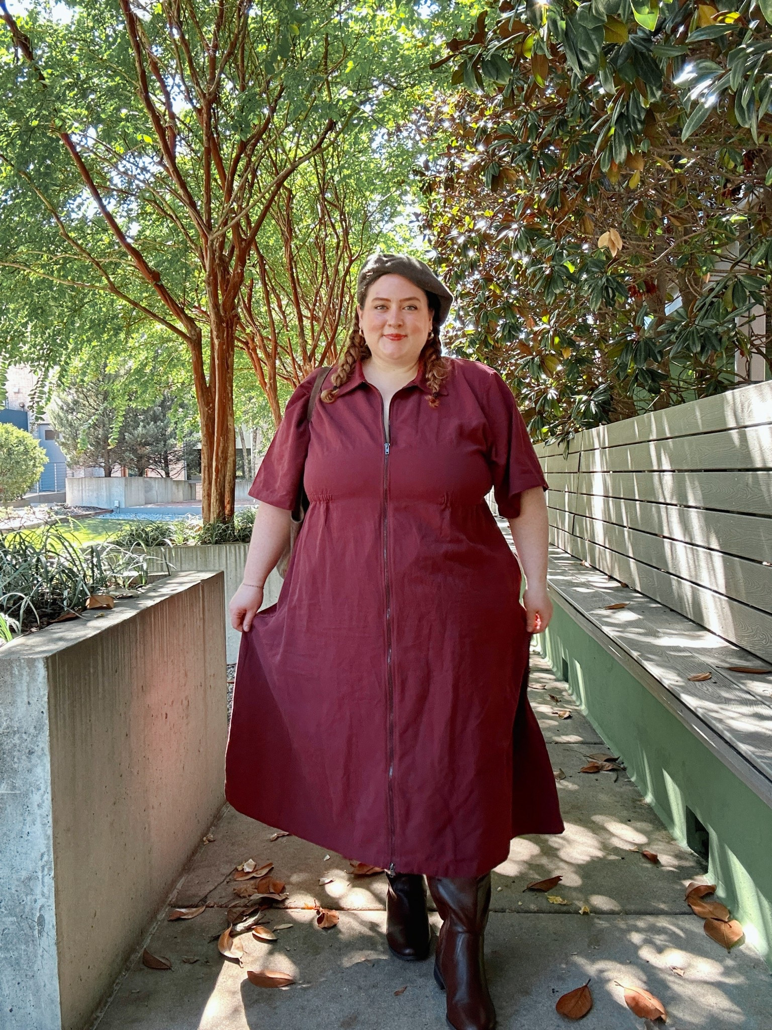 Dress is noble which isn’t taggable but use my code Kimmystyled to save. Best wide calf boots I’ve found for the season so far and my bag is a dupe for a Khaite bag 👀 

#LTKMidsize #LTKPlusSize