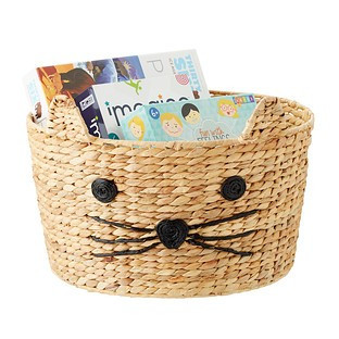 Cat Water Hyacinth Bin | The Container Store