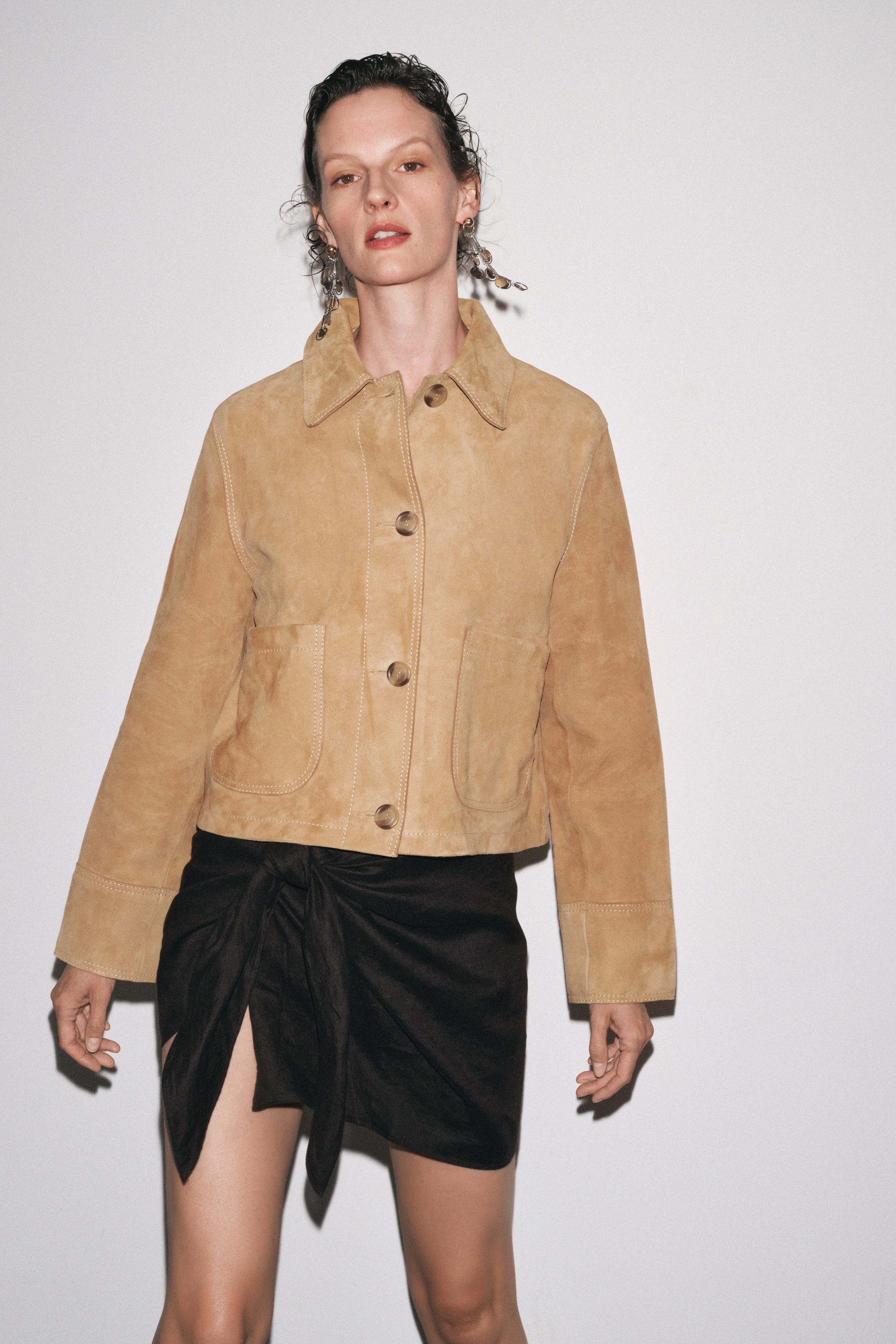 ZW COLLECTION LIMITED EDITION 100% SUEDE JACKET | Zara US