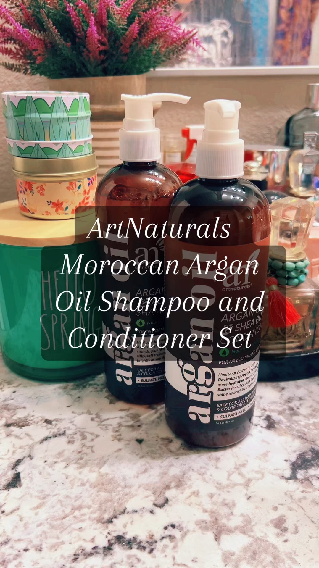 Is your hair feeling as dry as the Sahara desert? 🌵 Fear not, because I've got the ultimate oasis for your parched locks! Say hello to Artnaturals Moroccan Argan Oil Shampoo and Conditioner, your new hair BFF. 
Grab Yours Here: https://amzn.to/46wT2tk

This dynamic duo not only gets rid of that dry feeling but also leaves your hair full of moisture. 💧 Great for all hair types, this magical elixir transforms brittle strands into silky, smooth goodness. Imagine your hair with a youthful full bounce and tons of volume—it's like a hair commercial come to life! 🌟 Whether you've got curly, straight, or wavy hair, Artnaturals has you covered. Plus, it smells absolutely divine, making every shower feel like a luxurious spa day. 🛁

Gone are the days of dreading your hairbrush; hello to sleek, shiny tresses! With every use, you'll notice less frizz, fewer flyaways, and a whole lot more fabulousness. 🌼 Trust me, your hair will thank you, and you'll wonder how you ever lived without it. So, why wait? Give your hair the love it deserves and enjoy the volume, moisture, and bounce you've always dreamed of. 🌈✨ #moroccanoil #shampooandconditioner #shampoo #conditioner #arganoil #dryhair #frizzyhair #haircareroutine #haircaretips #haircareproducts #amazonfinds2024 #founditonamazon #amazonfind #amazonfinds

#LTKVideo #LTKSaleAlert #LTKBeauty