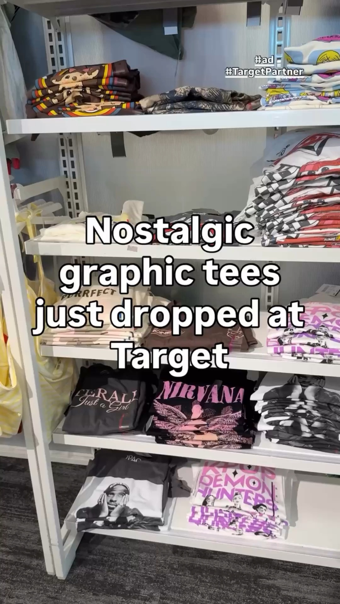 If your kid is obsessed with Cars or you want a little Lizzie McGuire nostalgia, these @target graphic tees are such an easy win. #ClubTarget
#TargetPartner #Target90sMinimalism

The Lightning McQueen tee is so fun for boy moms, and the Lizzie McGuire one just hits. They also have Rolling Stones, Bass Pro, Nirvana, and more trending graphics.

They are comfy, lightweight, and the kind of pieces you can throw on with leggings, denim, or shorts and still feel put together.

Follow @sparklinginstyle for more easy everyday outfits and finds like this.

#momstyle casualoutfits everydaystyle affordablefashion targetstyle

target graphic tees, mom outfits casual, easy mom outfits summer, minimalist graphic tees, comfy everyday outfits, lightning mcqueen mom shirt, nostalgic graphic tees, casual mom uniform