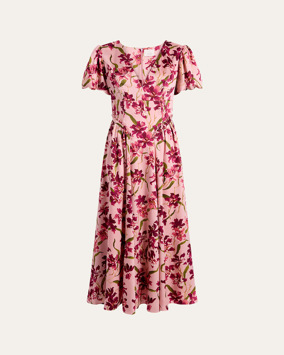 Katlin Trailing Hibiscus Midi Dress | Bergdorf Goodman