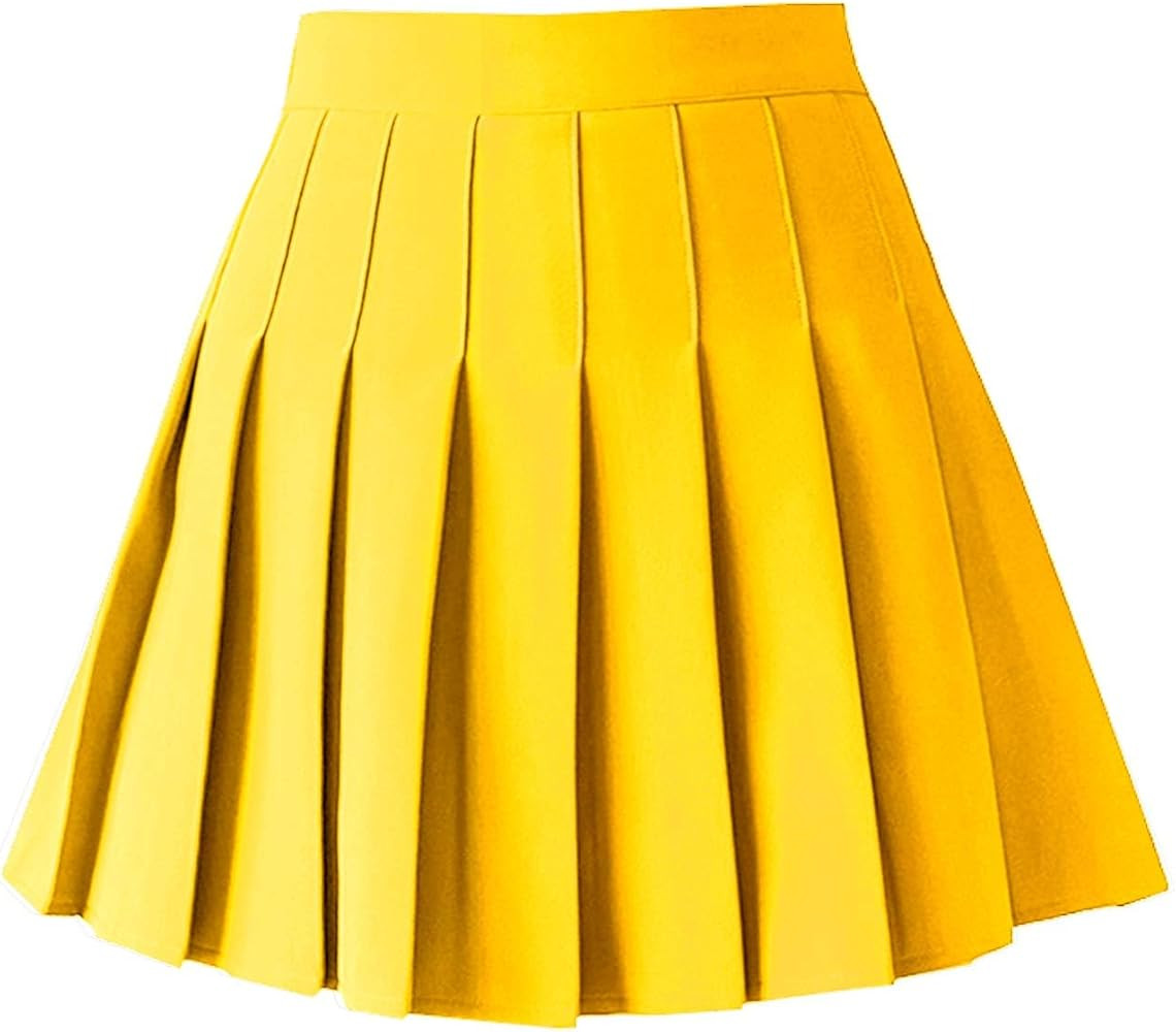 TONCHENGSD Women's High Waist Pleated Mini Skirt Skater Tennis Skirt | Amazon (US)