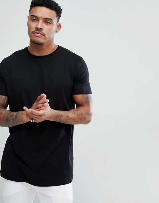 ASOS – Langes T-Shirt mit Rundhalsausschnitt | Asos DE