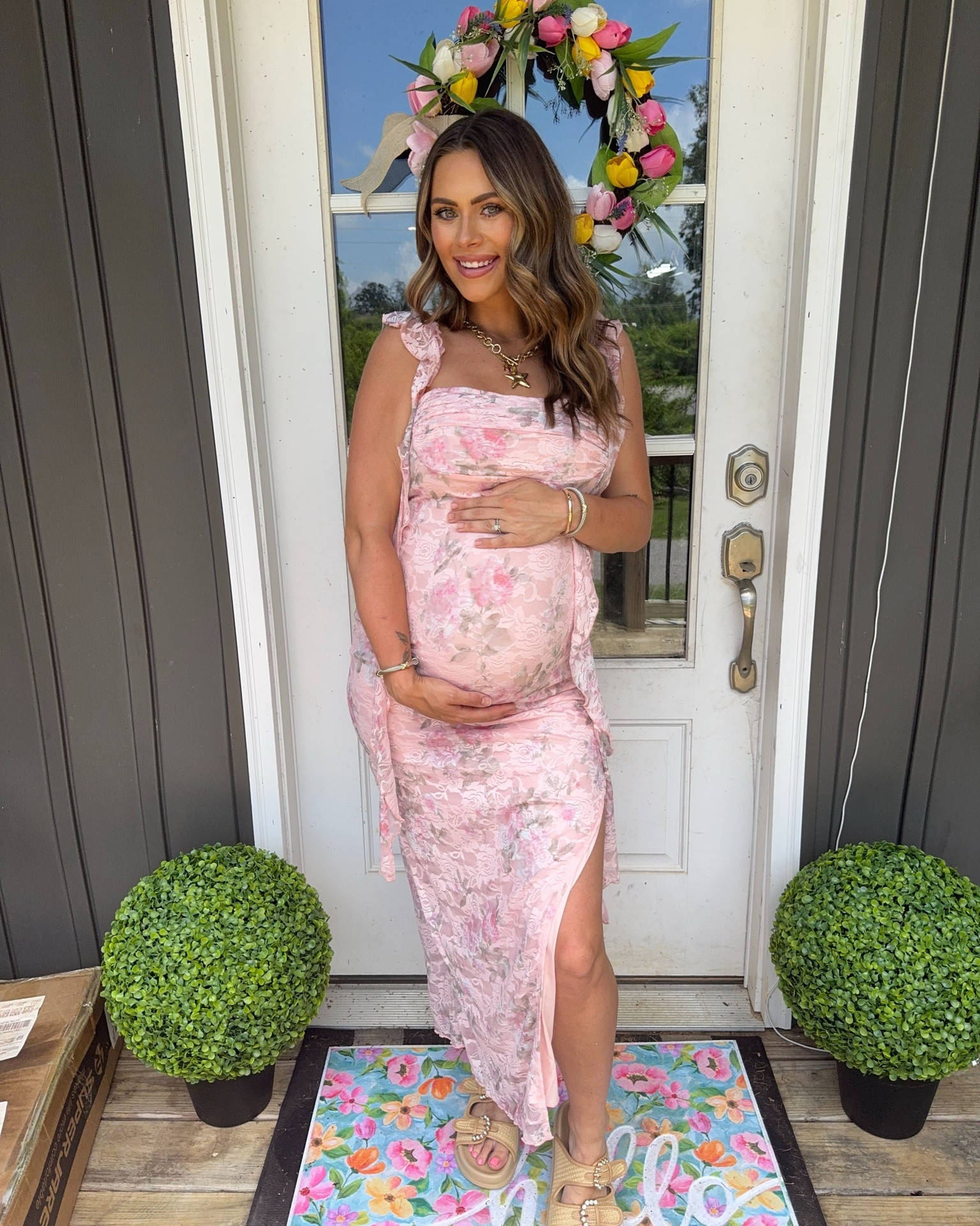 The perfect baby shower or special event dress and fits a bump! 💐

#LTKootd #LTKBaby #LTKWedding
