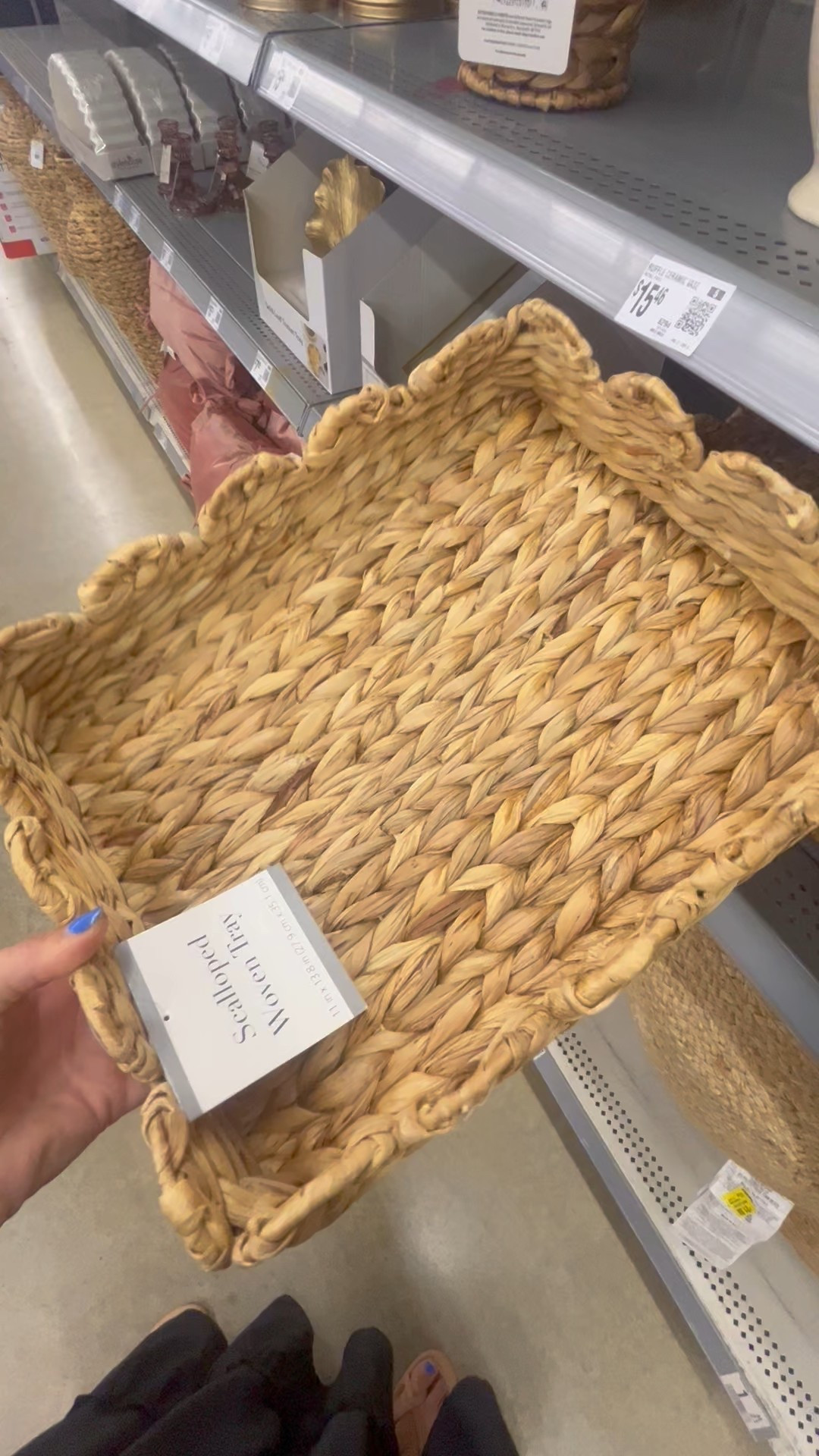 scalloped tray