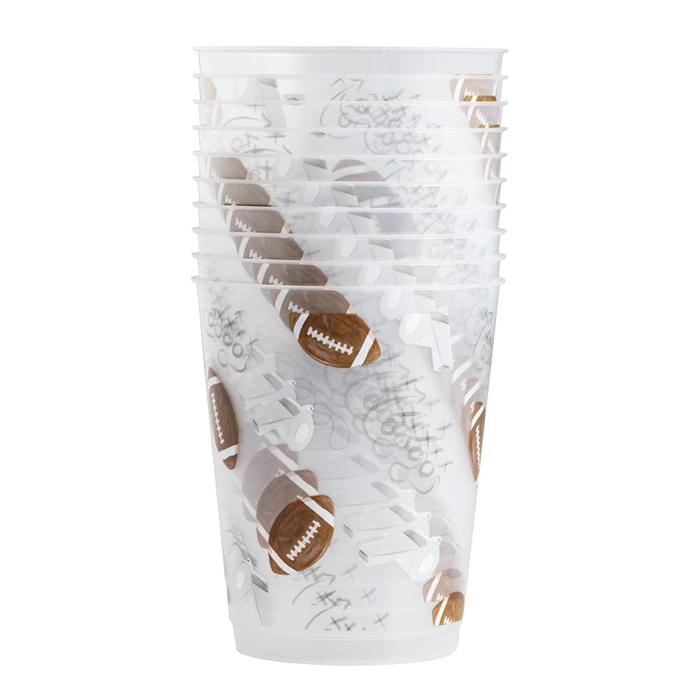 Mud Pie Football and Whistle Tailgate Party Flex Cup Set | Amazon (US)
