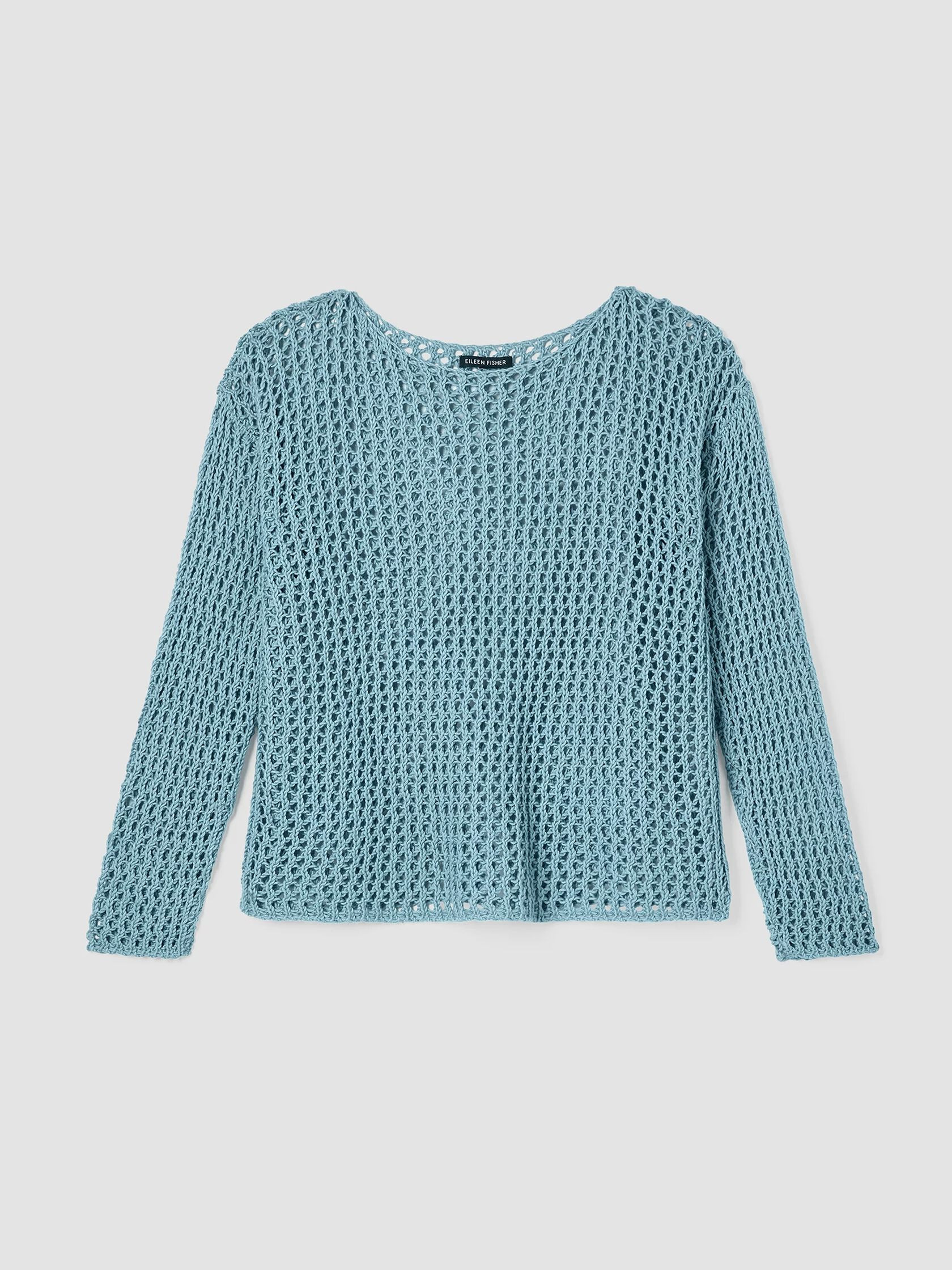 Peruvian Organic Cotton Cord Bateau Neck Top | Eileen Fisher