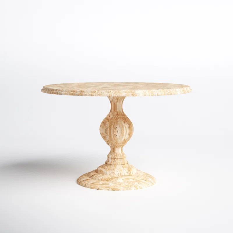 Tanisha Round Solid Wood Dining Table | Wayfair North America