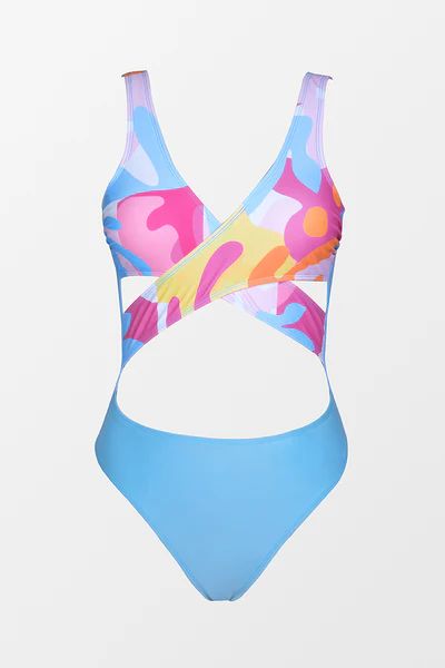 Summer Dreams Wrap Front Monokini Swimsuit | Cupshe
