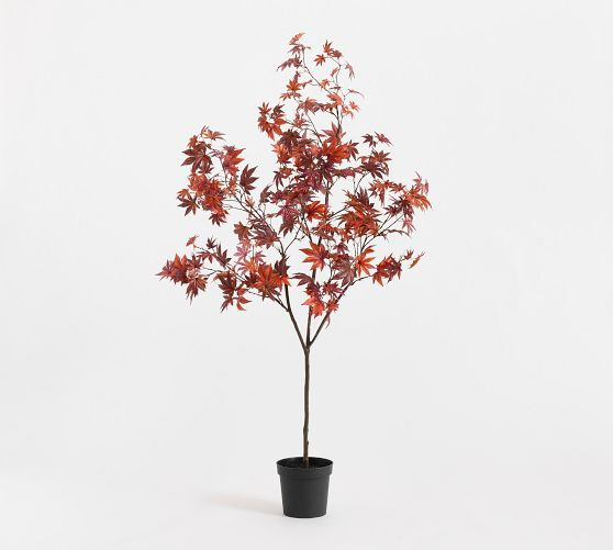 Faux Potted Turning Maple Leaf Tree | Pottery Barn (US)