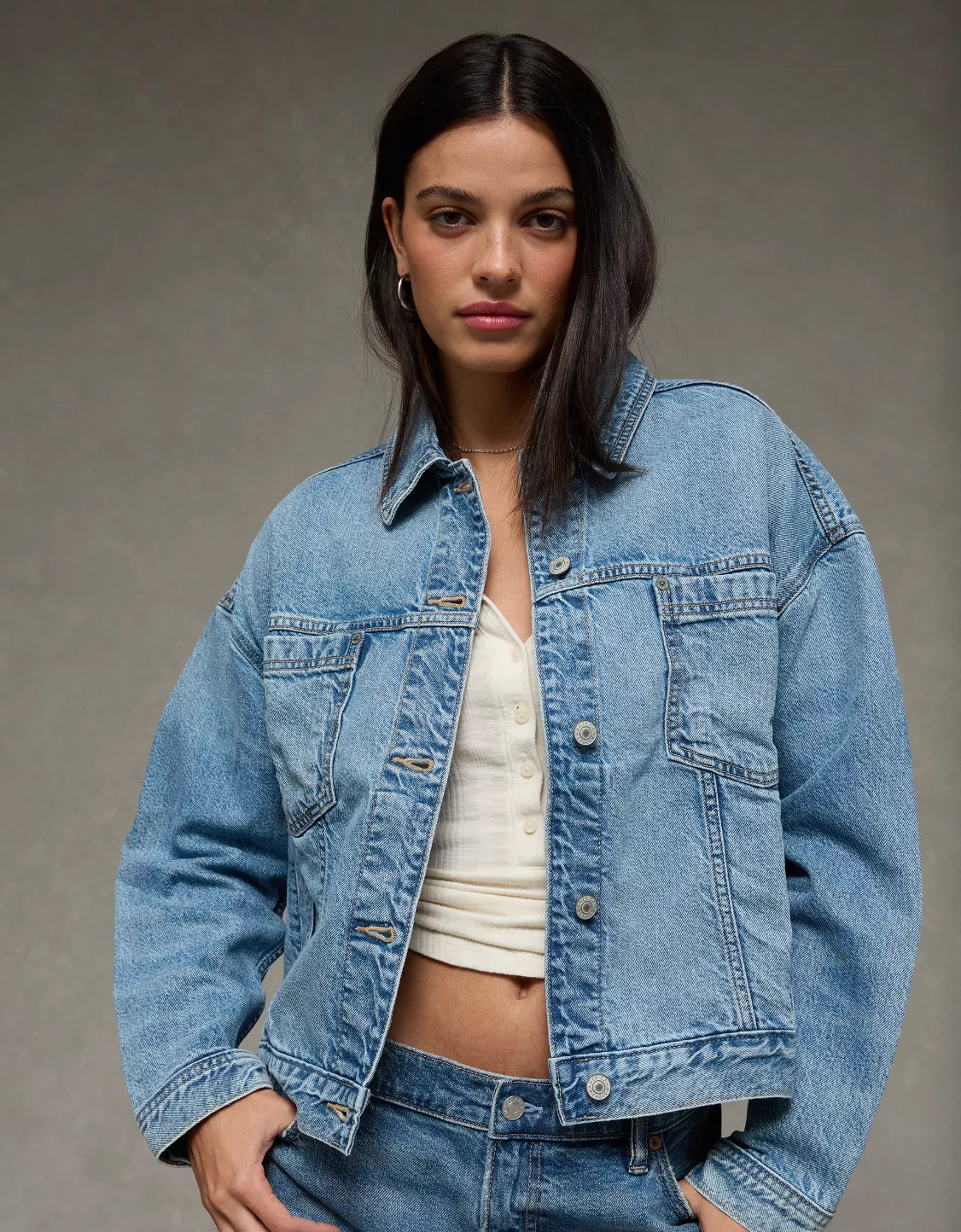 AE Swing Denim Jacket | American Eagle Outfitters (US & CA)