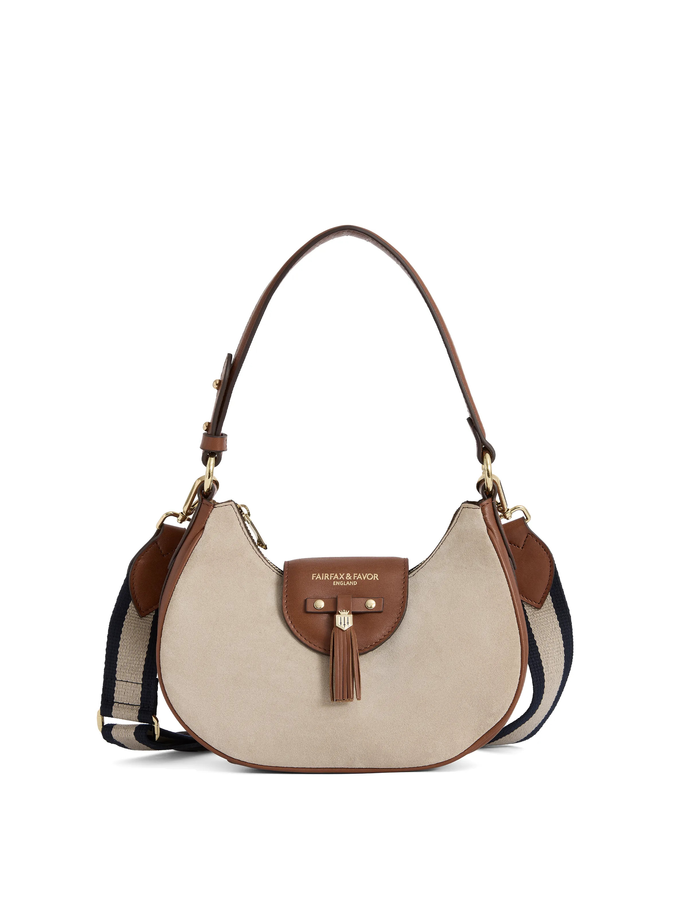 Windsor Shoulder - Women's Bag - Tan & Stone | Fairfax & Favor | Fairfax & Favor (UK)