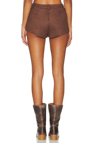 x REVOLVE Jayla Faux Suede Mini Short in Chocolate | Revolve Clothing (Global)
