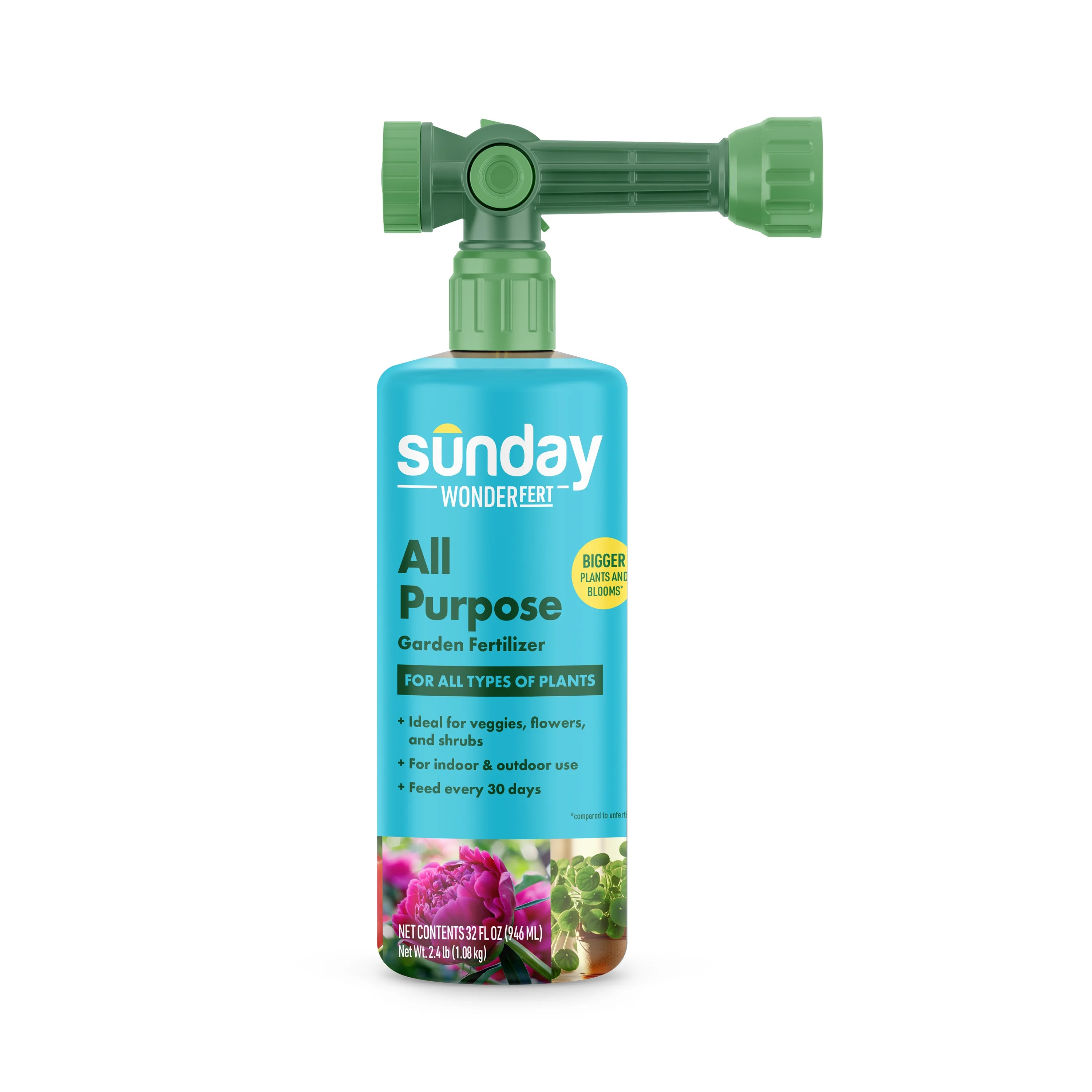 Sunday WonderFert All-Purpose Garden Nutrients, 32 oz, (10-2-6), Covers up to 500 Sq. ft. | Walmart (US)