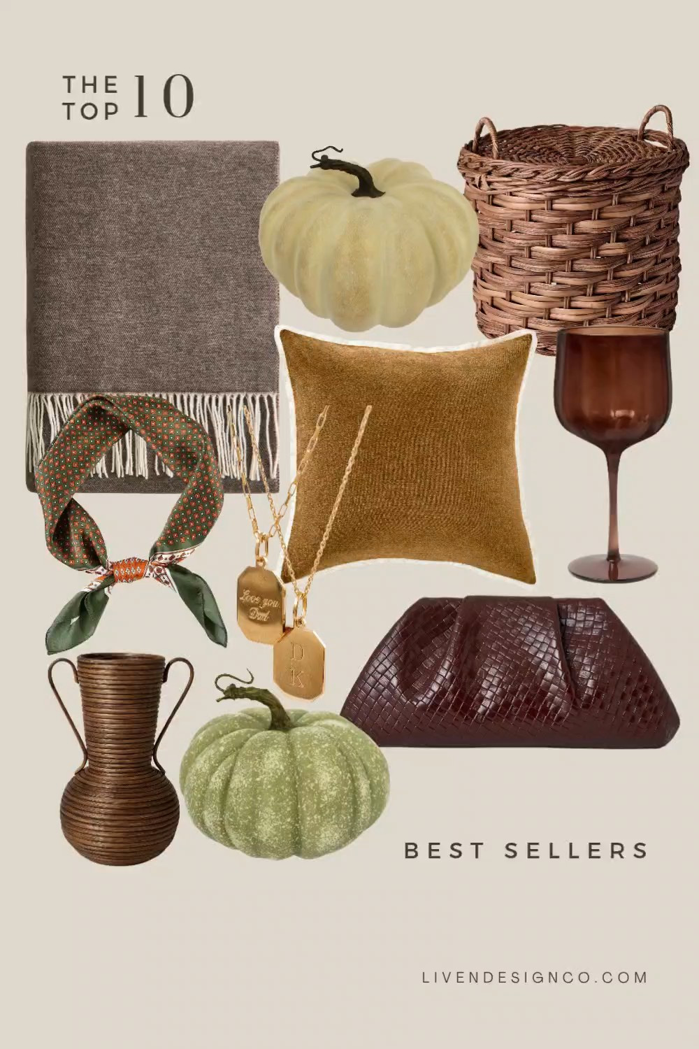 Last week bestselling items. Home decor. Fall decor. Faux pumpkins. Green pumpkin. Silk scarf. Amazon fashion. Basket. Target home. Burgundy clutch. Throw blanket. Rattan vase. Engraved necklace. Gold pendant necklace. Initial necklace. Brown wine glasses.  Velvet pillow. 

#LTKSeasonal #LTKHome #LTKSaleAlert