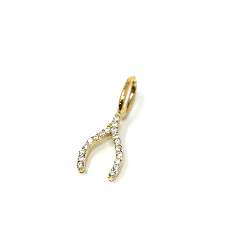 Wishbone Charm | The Sis Kiss