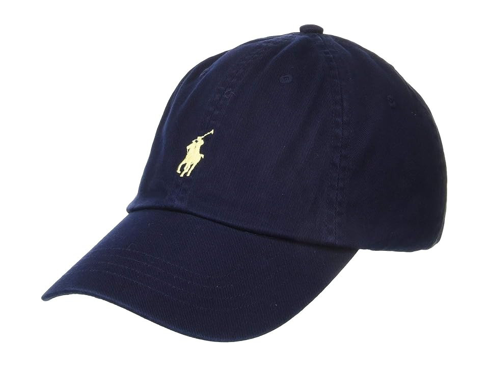 Polo Ralph Lauren Classic Chino Men's Cap Men's Caps Relay Blue/Wicket Yellow, Cotton | Zappos
