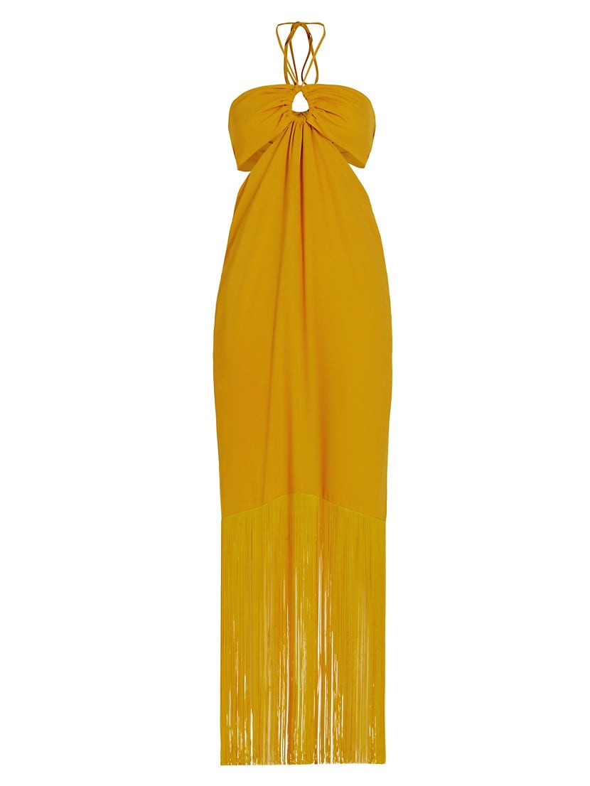 Arrecife Cut Out Fringe-Trim Maxi Dress | Saks Fifth Avenue