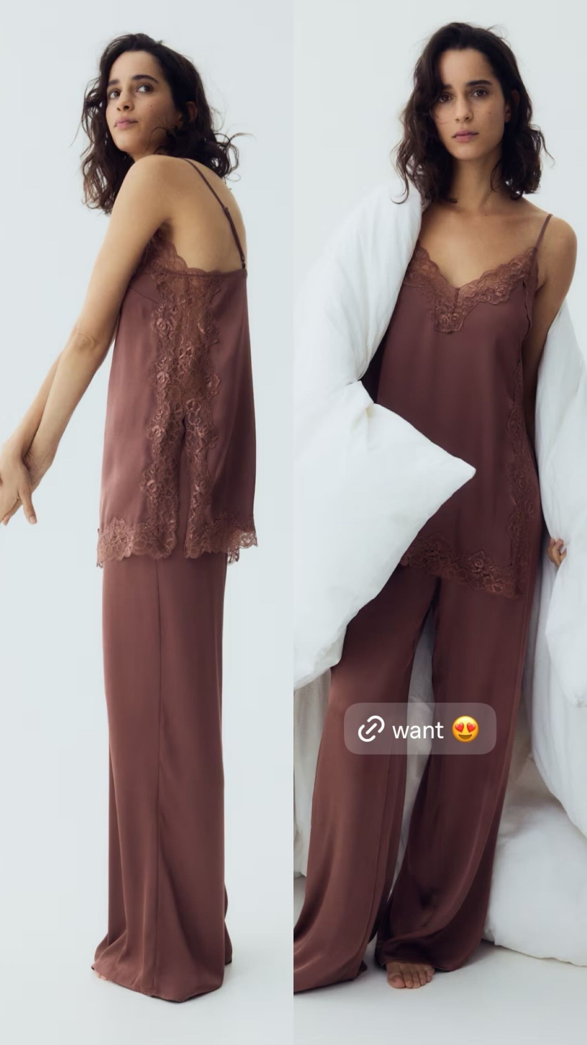 Satin pajamas set 

#LTKValentine #LTKselfcare #LTKMidsize