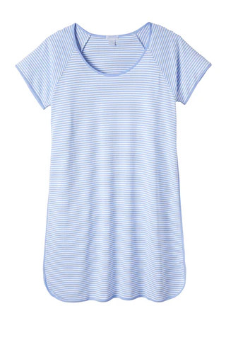 Pima Nightgown in English Rose Stripe | Lake Pajamas