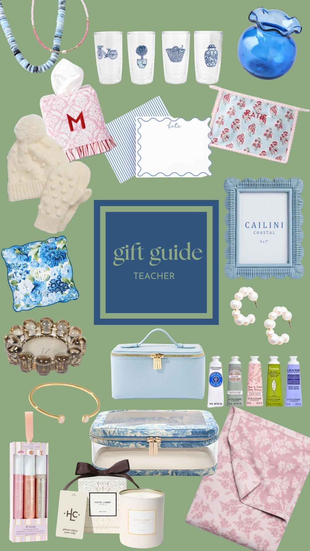 A curated mix of thoughtful little luxuries for the teachers who pour so much into our kids. From cozy winter accessories and pretty stationery to pampering hand creams, candles, and small treats that feel genuinely special—these are gifts they’ll actually use and enjoy.

#giftguide #giftguideforher #teacherguftguide

#LTKHoliday #LTKCyberWeek #LTKGiftGuide