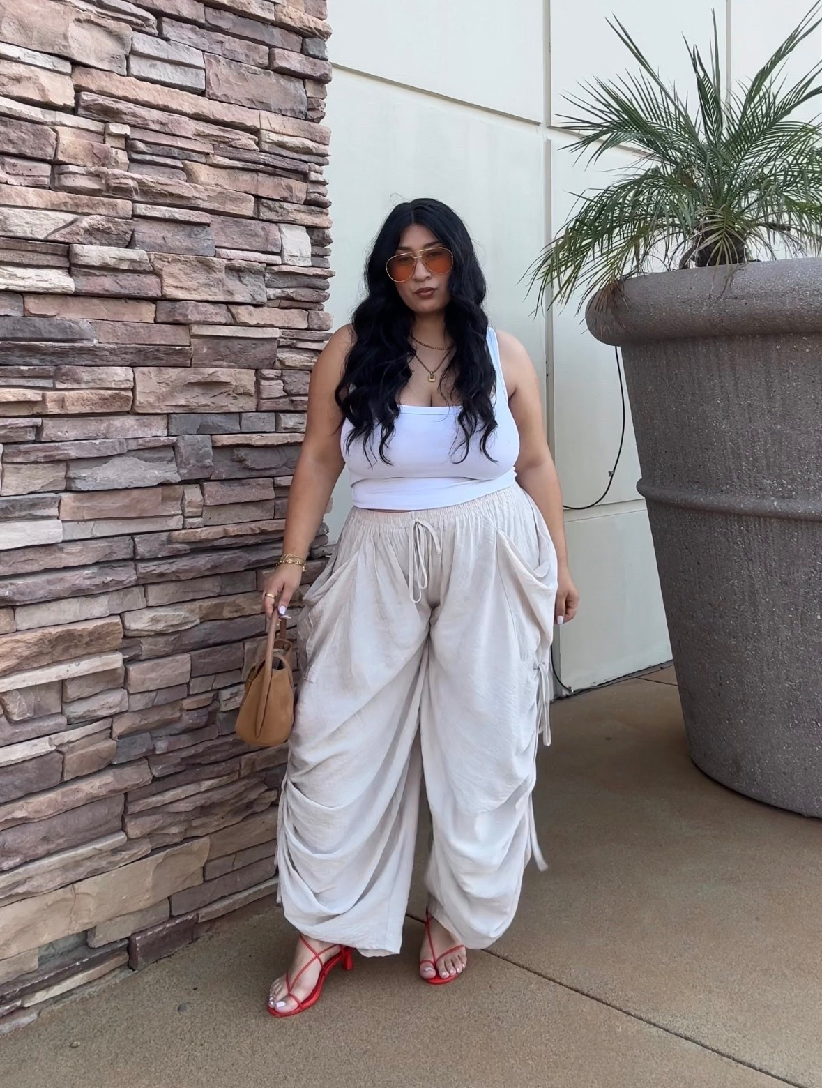 Monochrome Summer Outfit Inspo for my curvy babes 

I’m wearing a size L in the top and an 1X in the pants. The pants are adjustable in length. I’m wearing a size XXL in the bra which I’m a size 38L.

I’m 5’3 for reference.

#LTKMidsize #LTKPlusSize