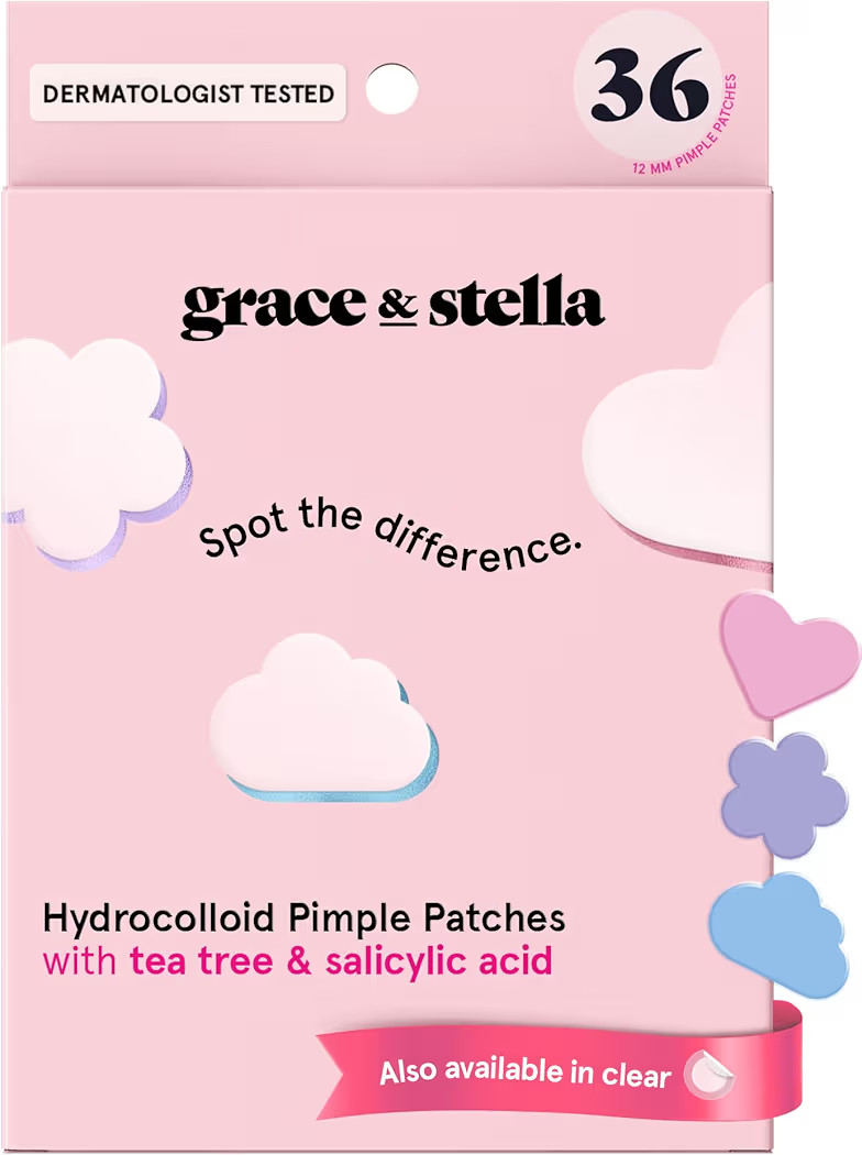 grace & stella Award Winning Pore Strip - Pimple Patches for Face - Hydrocolloid Acne Patches - A... | Amazon (US)