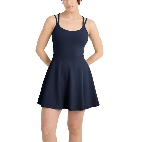 YITTY Active Women's UltraLuxe Strappy Tennis Dress with Built in Short, Athleisure, 4-Way-Stretc... | Walmart (US)
