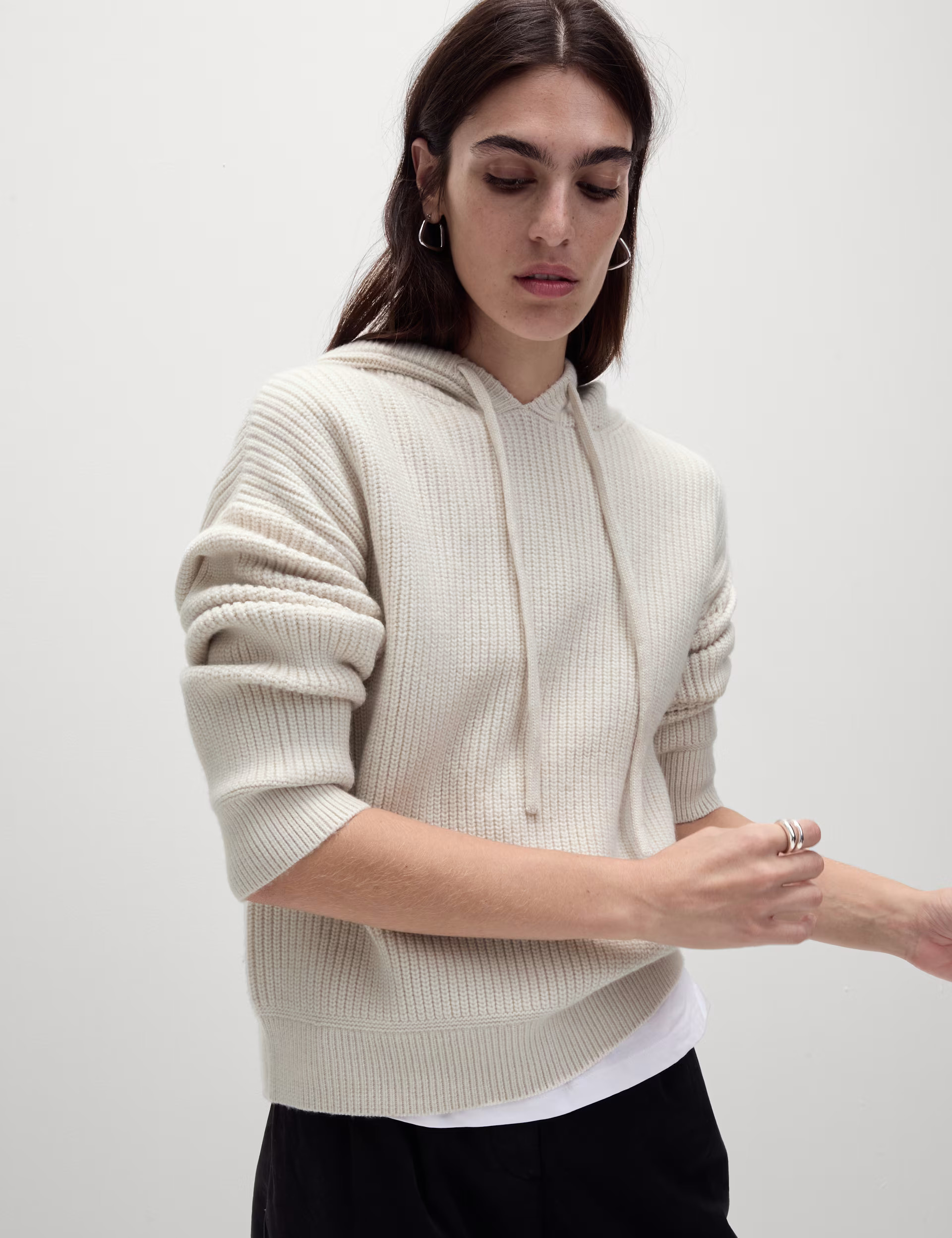 Cloud-Yarn Textured Knitted Hoodie | Marks & Spencer (UK)