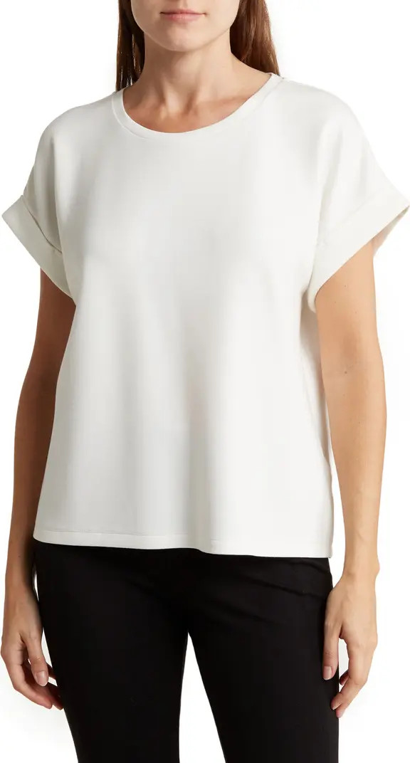 Roll Sleeve Scuba Top | Nordstrom Rack